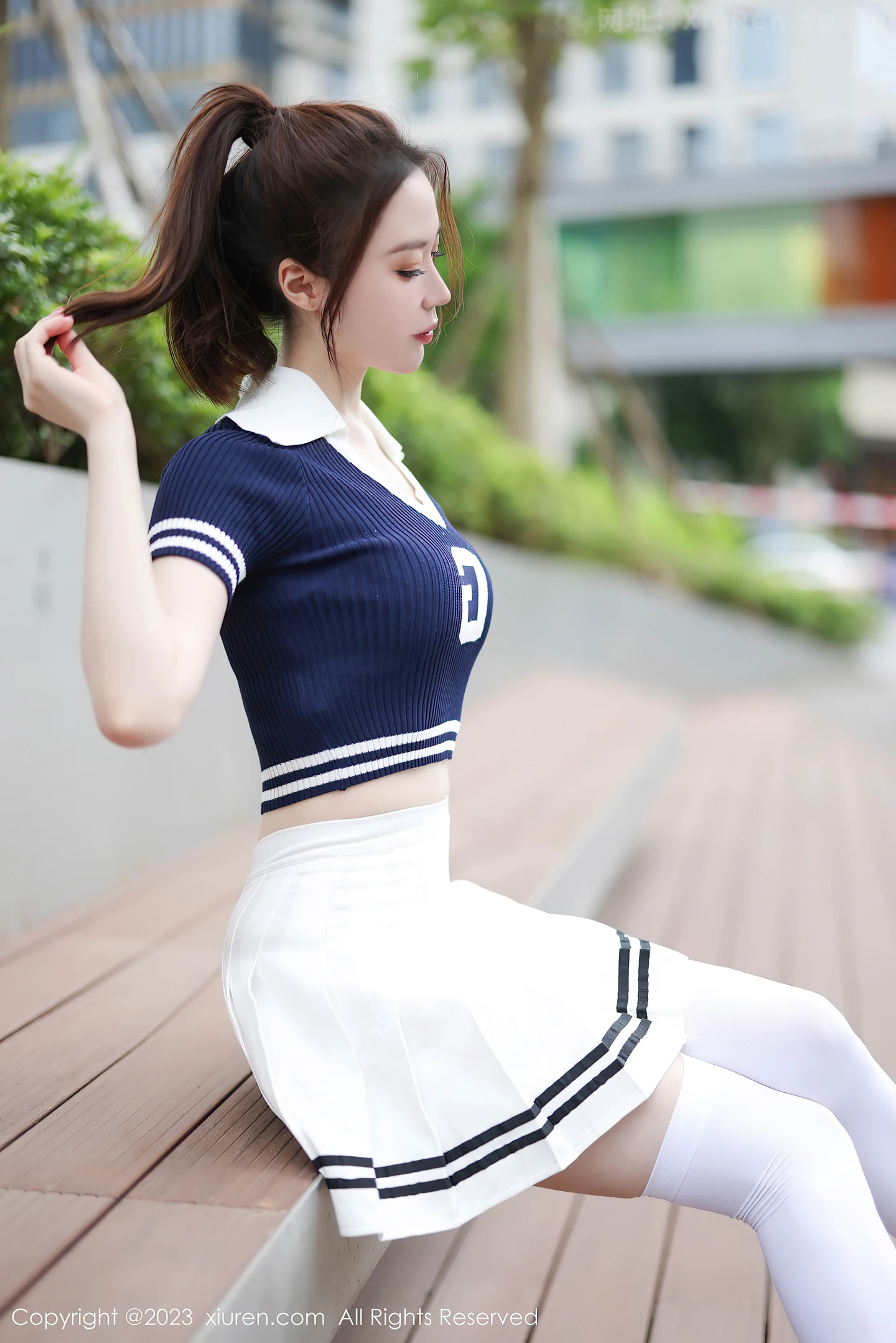 图片[6]-[XiuRen秀人网]VOL.7416 模特梦心玥性感运动服饰穿搭粉色蕾丝内衣配白丝袜迷人诱惑写真81P-秀人网官方网站